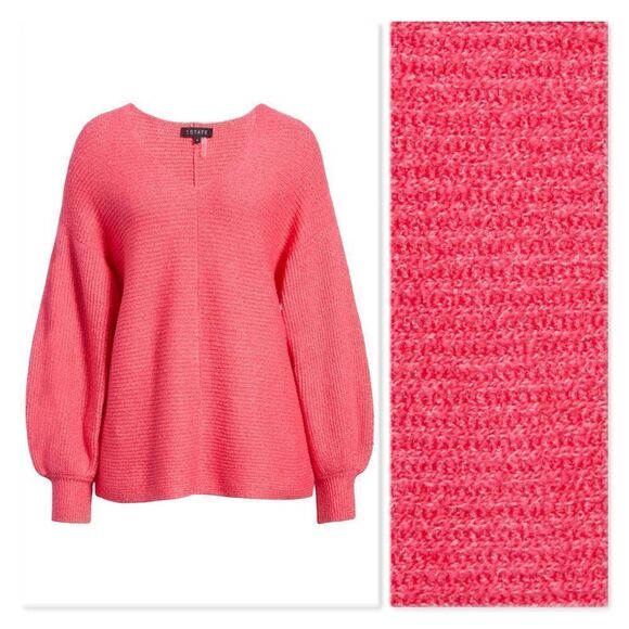 1.State Blouson Sleeve V-Neck Sweater - Picture 3 of 13